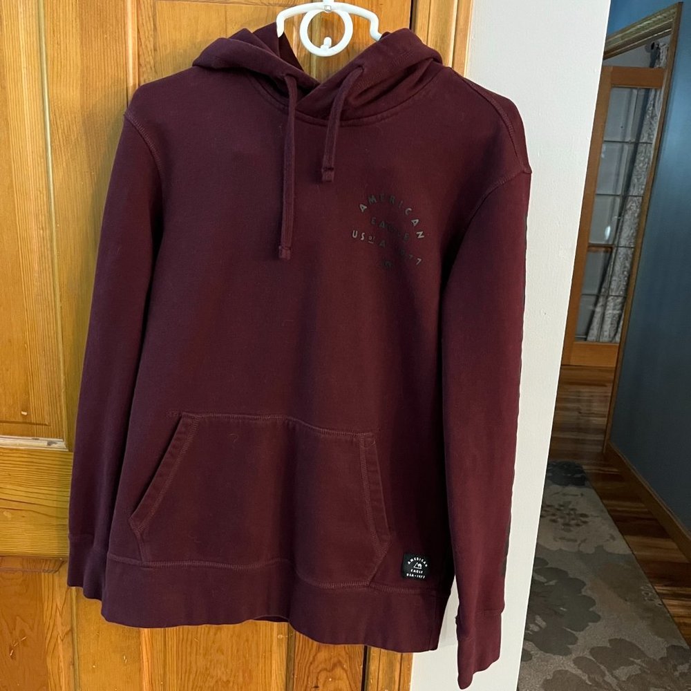 burgundy American Eagle men's sweatshirt size small